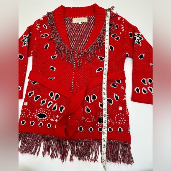 Jen’s Pirate Booty Bandana Cardigan, Small, sweater jacket - Picture 5 of 16